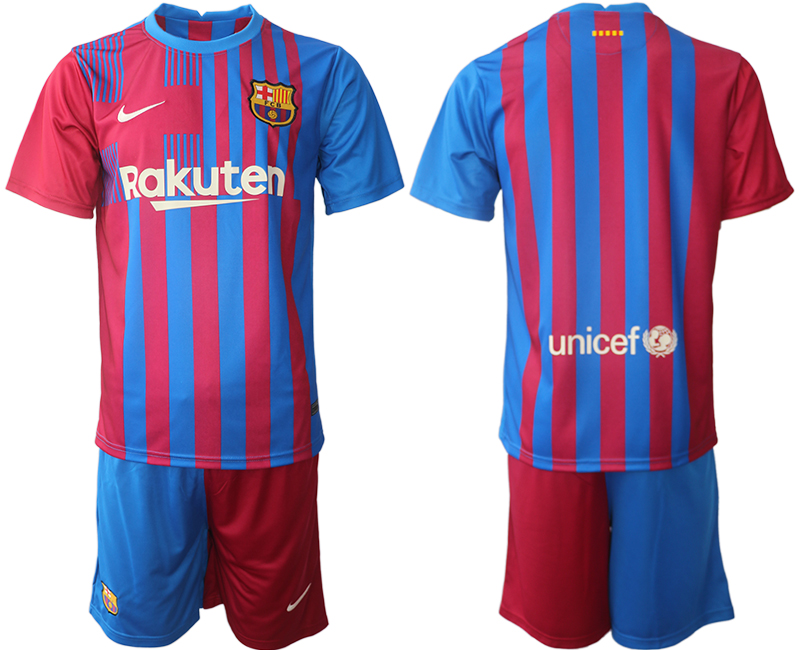 Men 2021-2022 Club Barcelona home red blank Nike Soccer Jerseys->brooklyn nets->NBA Jersey